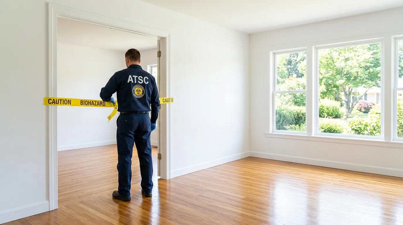 Certified biohazard cleanup crew performing Decomposition Cleanup in Boynton Beach